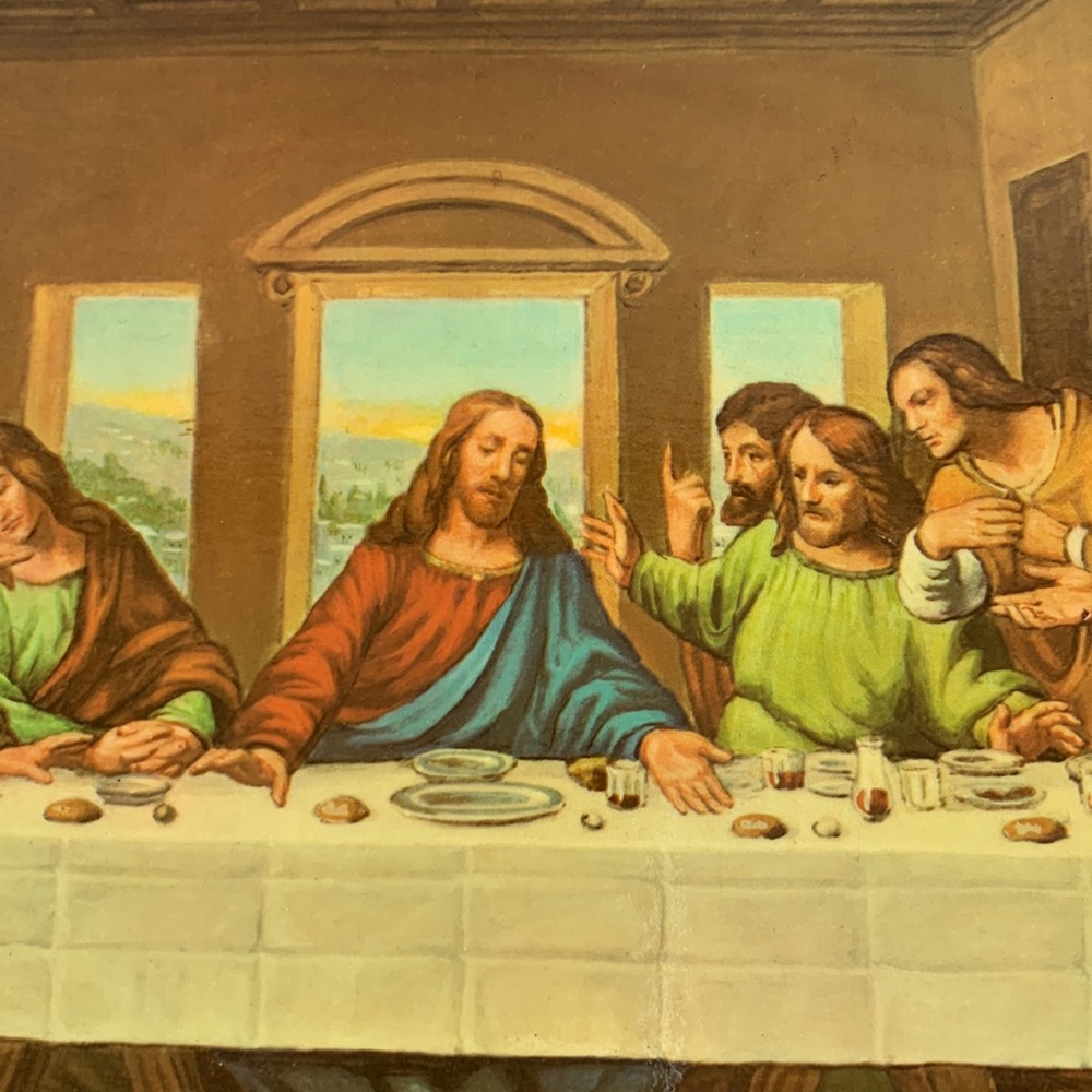 Last supper real wood wall art - Picture 6 of 11